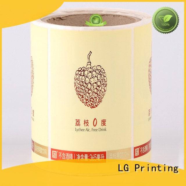 LG Printing silver labelling in marketing series for cans