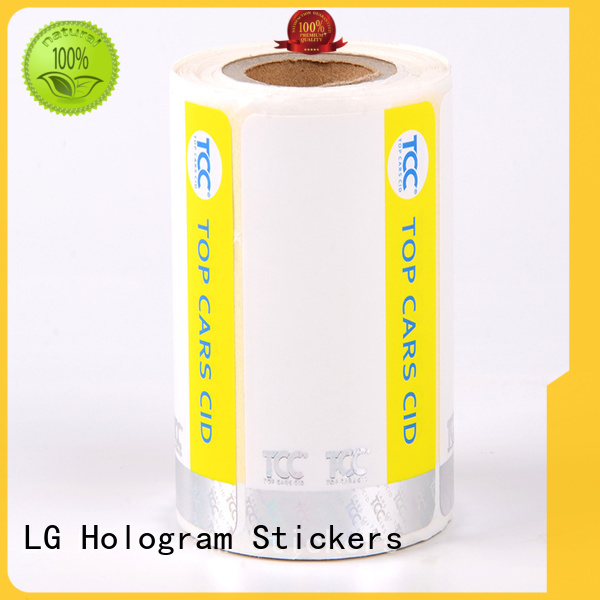 LG Printing foil security protected stickers series for products