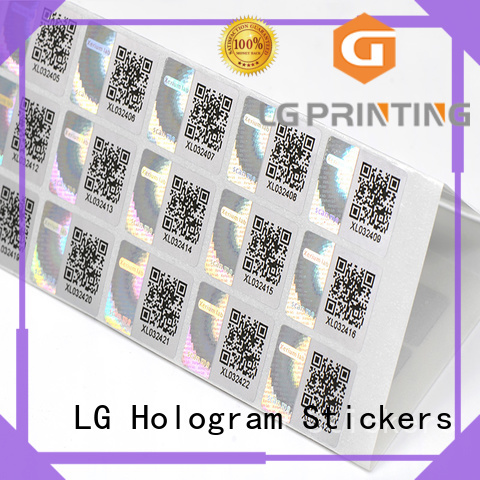 LG Printing Brand security printing void hologram sticker manufacture