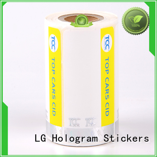 LG Printing PVC security labels manufacturer for box