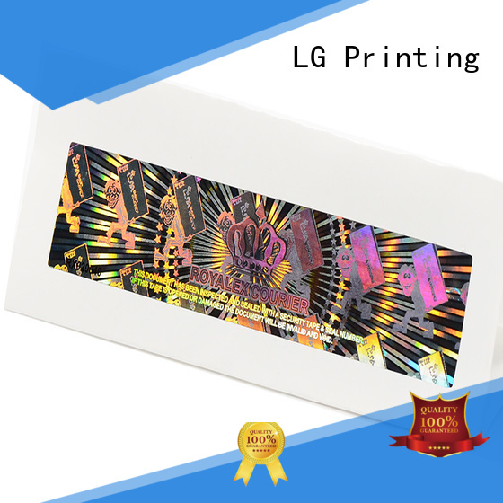 LG Printing colorful silver foil sticker paper manufacturer for box
