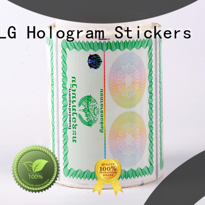 LG Printing serial holographic card supplier for bag