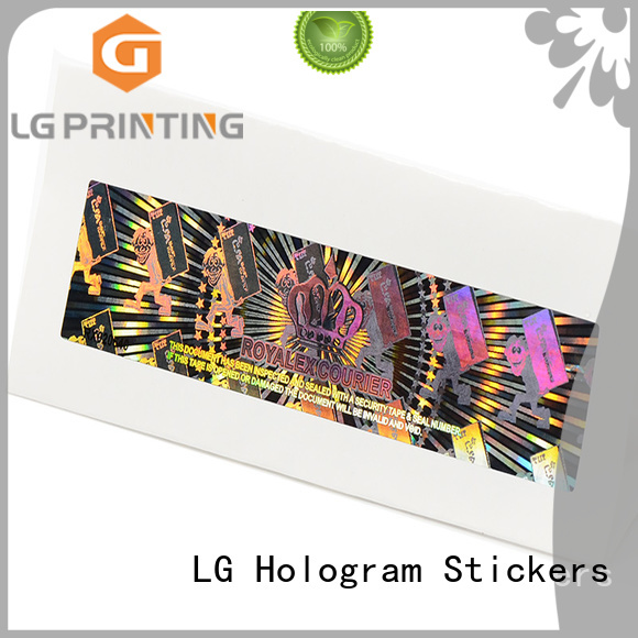 LG Printing scratched holographic vinyl stickers manufacturer for refrigerator