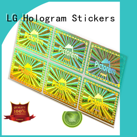 LG Printing round self adhesive sticker paper manufacturer for box