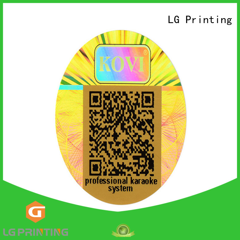 LG Printing numbering chloe hologram sticker supplier for box
