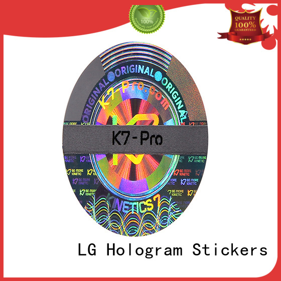 LG Printing time diy hologram sticker label for door