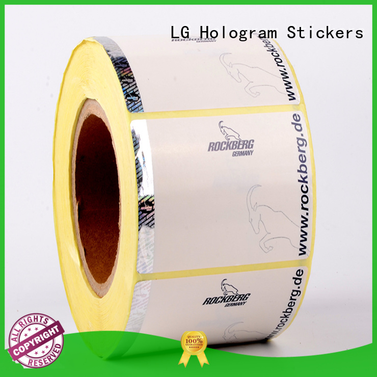 sticker security PE for bag LG Printing