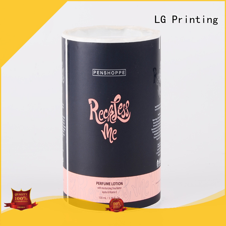 LG Printing waterproof custom waterproof labels factory for wine bottle