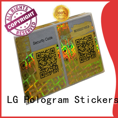 LG Printing various custom made hologram stickers label for refrigerator