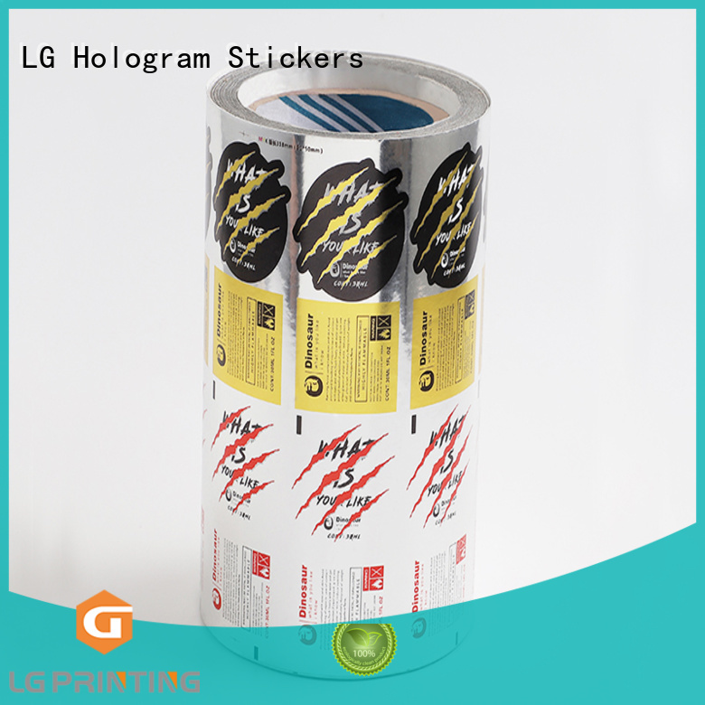 LG Printing transparent sticker factory series for bottle