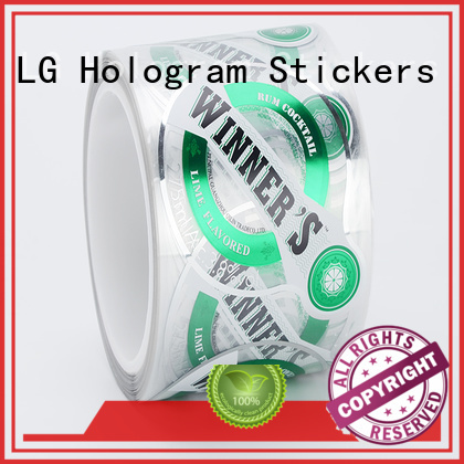 LG Printing quality plastic stickers manufacturer for bottle