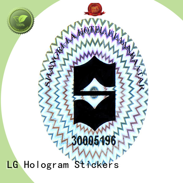 round hologram stickers uk code label for door