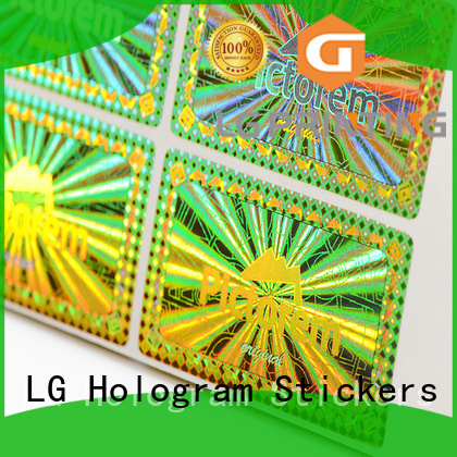 Wholesale qr code 3d hologram sticker LG Printing Brand
