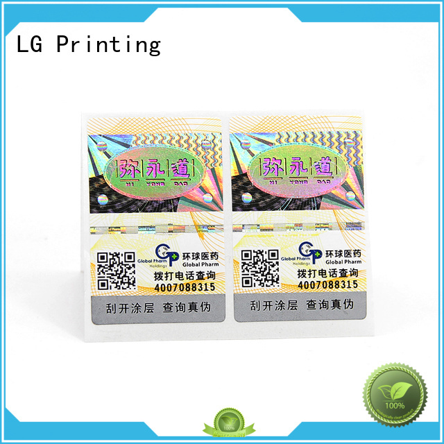 LG Printing Custom 3d hologram labels manufacturers for goods