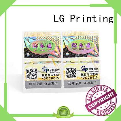 LG Printing tamper resistant labels Suppliers for box