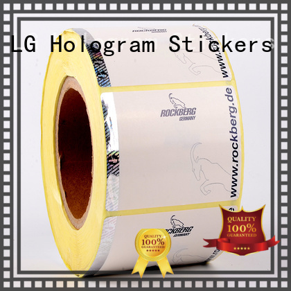 printing sticker anti-fake foil security hologram LG Printing